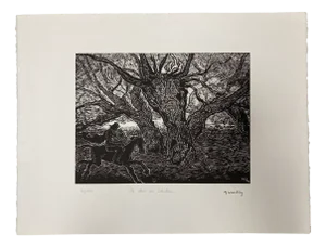 Monique Lavallee, The King of the Alders, Engraving, 1990s