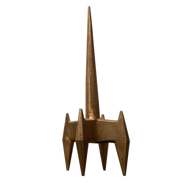 Mid-Century Brutalist Heavy Spike Sculpture, 1960s For Sale