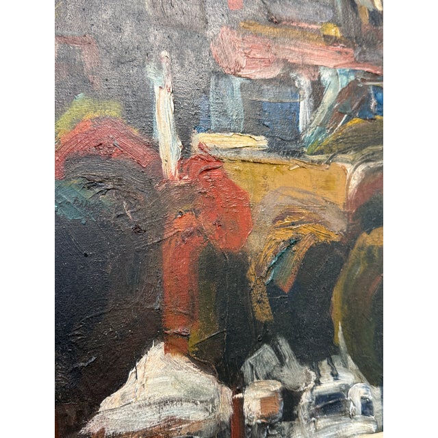 Mid 20th Century American Modernist Cityscape For Sale In Boston - Image 6 of 10