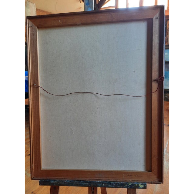 Vintage Anita Rose Lilien Expressionist Canyons / Mountain Peaks Oil Painting For Sale In New York - Image 6 of 7