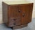 Vintage Art Deco Spanish Walnut Nightstands, 1950, Set of 2 For Sale - Image 4 of 11