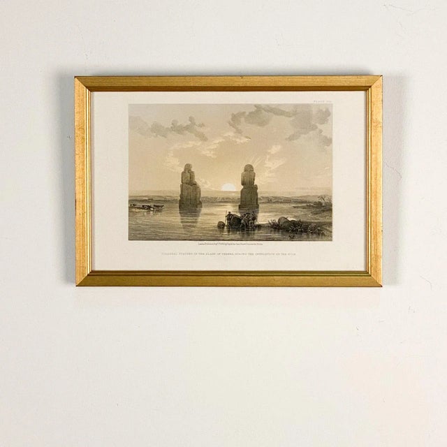 Early 19th Century Print of Colossal Statues by Roberts, 19th Century For Sale - Image 5 of 5