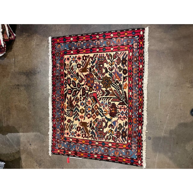 1990s Handwoven Persian Heriz Area Rug 2'2" X 3'0" For Sale - Image 4 of 4