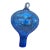 1970s Blenko Blue Crackle Glass Hummingbird Feeder With Stopper - Rare For Sale