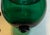 19th Century Large Antique 19th Century American Federal Emerald Green Blown Glass Bell Jar Hall Lantern With Witch's Hat Smoke Shade For Sale - Image 5 of 11