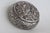 Small Sterling Silver Round Pill Snuff Trinket Lidded Box Embossed Florals 5092b For Sale - Image 4 of 16