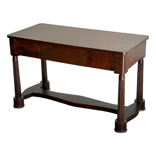 Antique Burl Walnut Desk For Sale