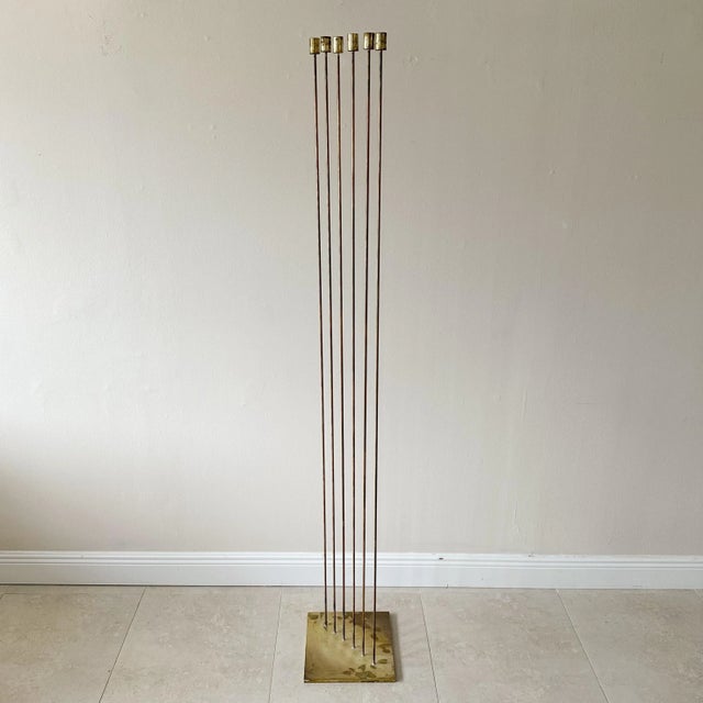 Brass Val Bertoia ""Sounds Fine From 6 in Line" Sculpture For Sale - Image 8 of 10