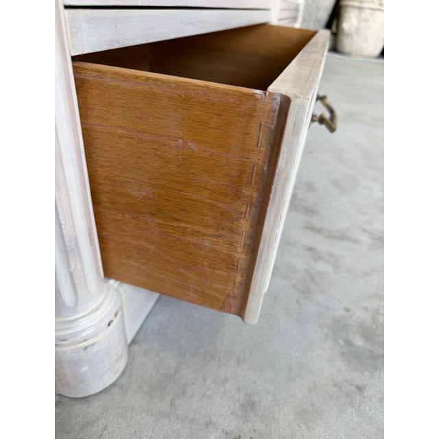 Vintage John Widdicomb Neoclassical Style 8-Drawer Dresser With Brass Handles For Sale - Image 17 of 18