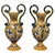 Pair Of 20th Century Italian Painted Ceramic Vases For Sale - Image 9 of 18