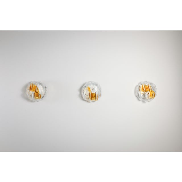 Murano Glass Wall Lamps, 1970s, Set of 3 For Sale - Image 6 of 16