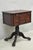 Antique American Victorian Carved Paw Foot Pedestal Base Work Stand Side Table. Item features 5 dovetailed drawers...