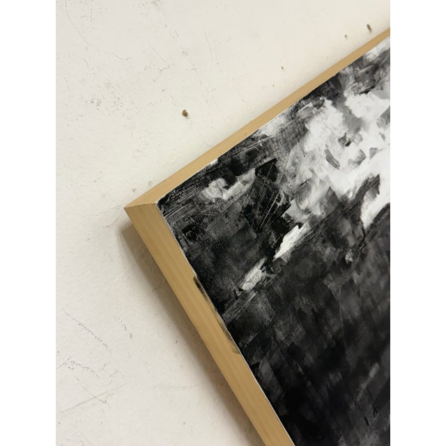 Shunt M. Techno Apocalypse Black/White Painting, Signed For Sale - Image 4 of 12