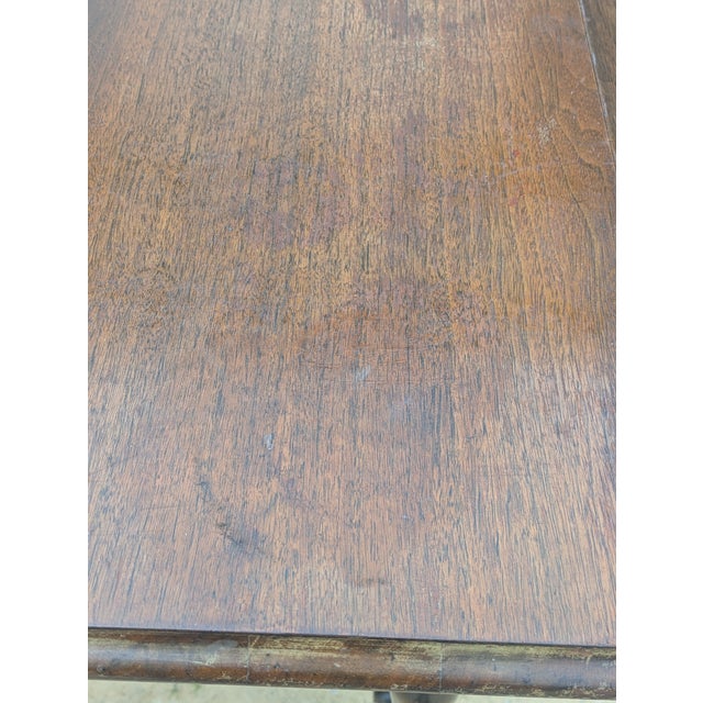Antique Gate Leg Drop Leaf Dining Table For Sale In Dallas - Image 6 of 11