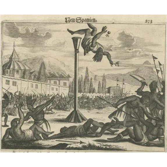 Montanus, Conquest and Culture in New Spain, 1673, Copper Engraving For Sale