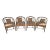 1960's Century Chair Co. Faux Bamboo Barrel Tub Chairs Set of 4 For Sale