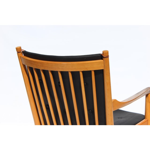 Beech Model 1788 Armchair by Hans J. Wegner for Fritz Hansen, 1970s For Sale - Image 6 of 9