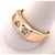 14Kt Three Diamond Yellow Gold Ring One 1/2 Ct Total Diamond Weight Size 11.5 6.0 grams total weight