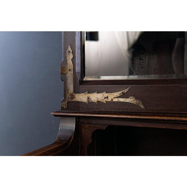 Antique Gothic Display Cabinet For Sale - Image 4 of 18