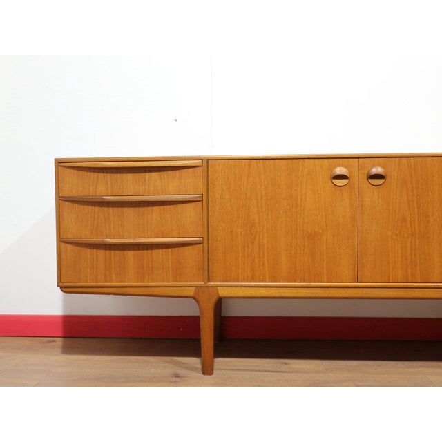 Mid Century Modern Vintage Teak Credenza Sideboard by McIntosh Danish Style For Sale - Image 10 of 15