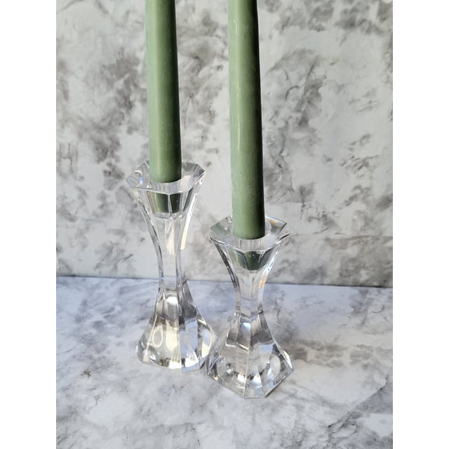 This is for a set of different sized crystal taper candle holders. They are brilliantly cut and catch the light...