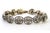 Art Deco 19.2K Gold Bracelet with Diamond Paddle, in Worn conditions.