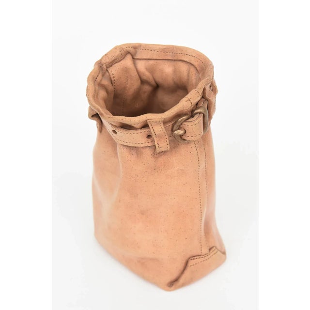 Vintage Ceramic Buckle Bag Sculpture 90's For Sale - Image 4 of 12