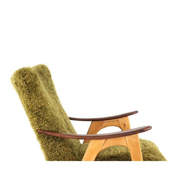Two Tone Doodle Wing Lounge Chair For Sale - Image 13 of 15