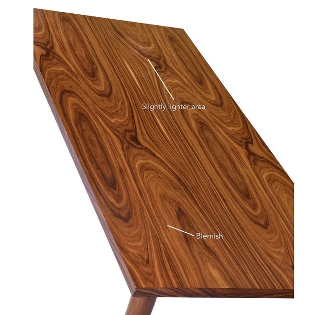 Long and Narrow Modern Minimalist Rosewood Dining Table For Sale - Image 13 of 13