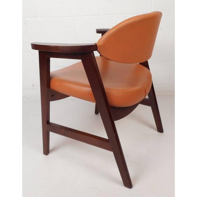 MidCentury Modern Vinyl Dining Chairs Set of 4 Chairish