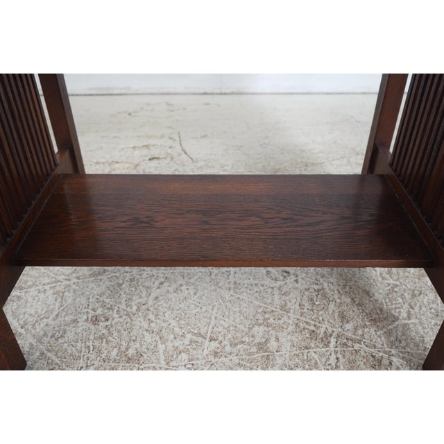 Stickley Antique Arts & Crafts Mission Oak Table For Sale - Image 9 of 15