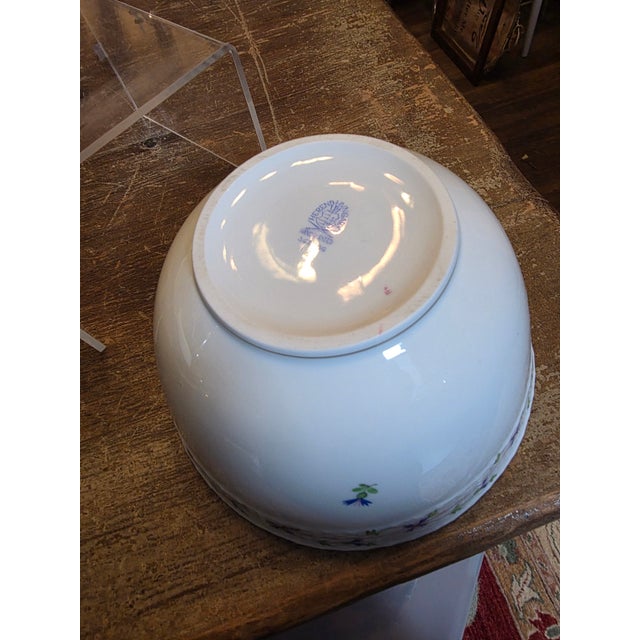 Herend Blue Garland Bowl For Sale In San Antonio - Image 6 of 8