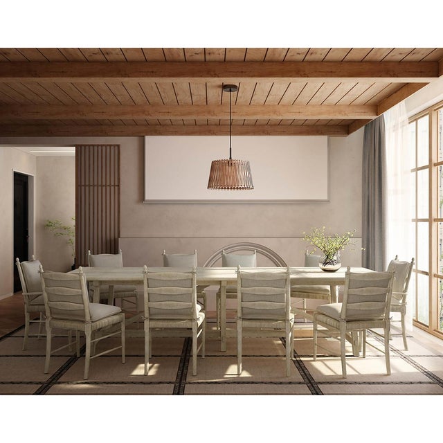 Wood Pair of French Ladderback Dining Chairs For Sale - Image 7 of 12