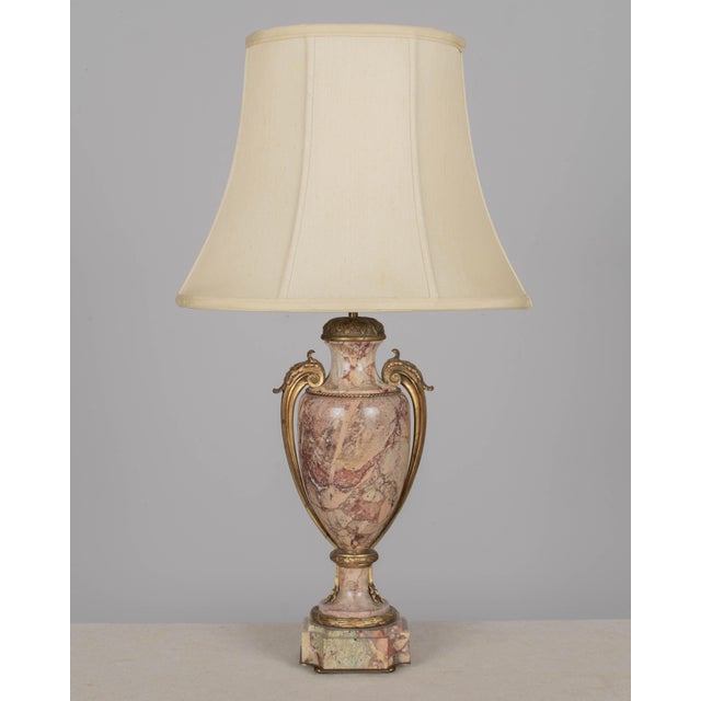 French French Marble and Ormolu Table Lamp For Sale - Image 3 of 14