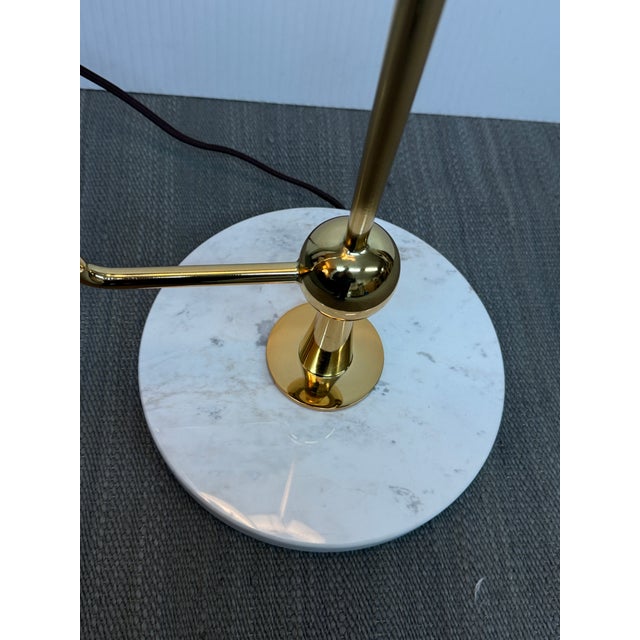 Brass Jonathan Adler Caracas Brass Double Light Floor Lamp For Sale - Image 8 of 11