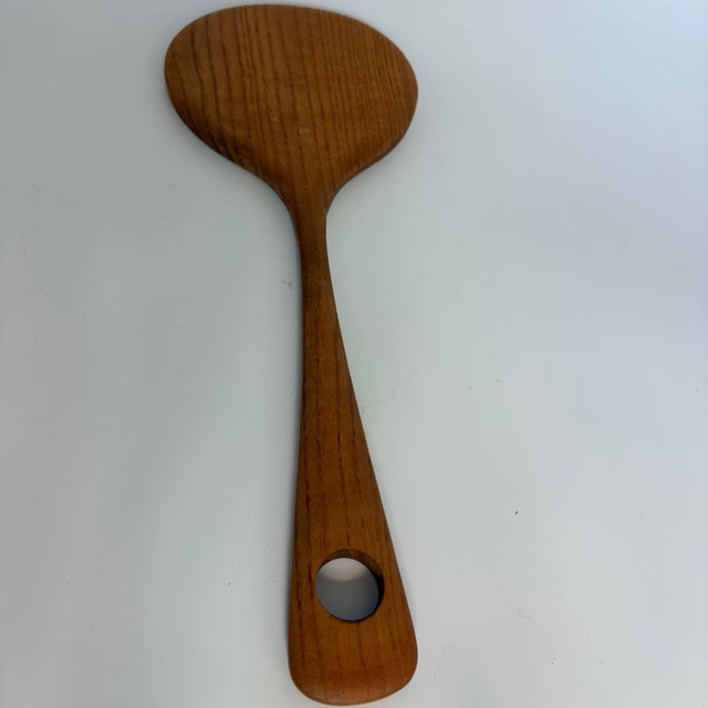 Brown Hand Mirror in Oak, 1950s For Sale - Image 8 of 9