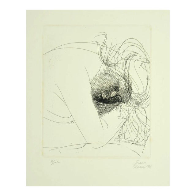 Female Figure - Original Etching by Emilio Greco - 1964 1964 For Sale