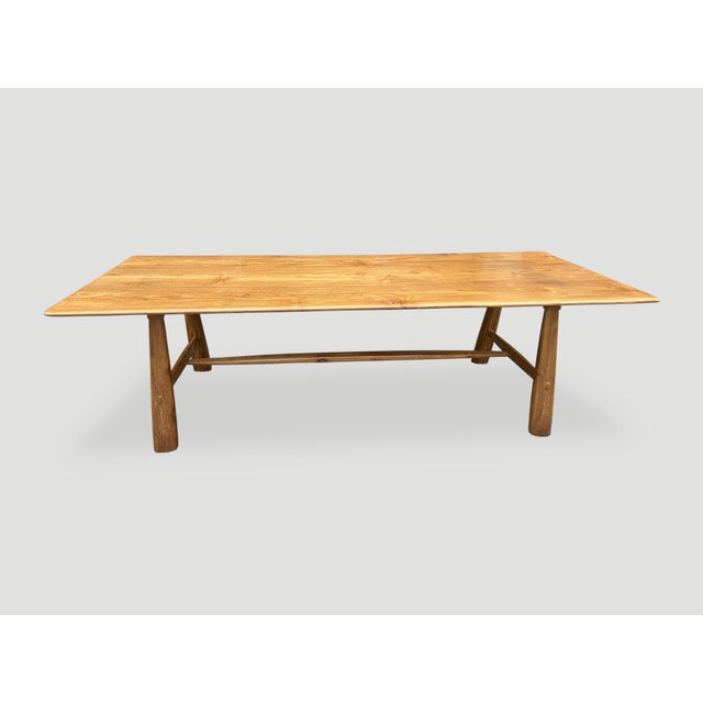 Mid-Century Modern Andrianna Shamaris Midcentury Couture Teak Wood Dining Table For Sale - Image 3 of 18
