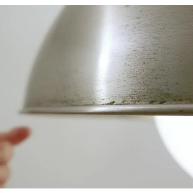 Silver Mid-Century Cetra Hanging Lamp attributed to Vico Magistretti for Artemide, 1960s For Sale - Image 8 of 9