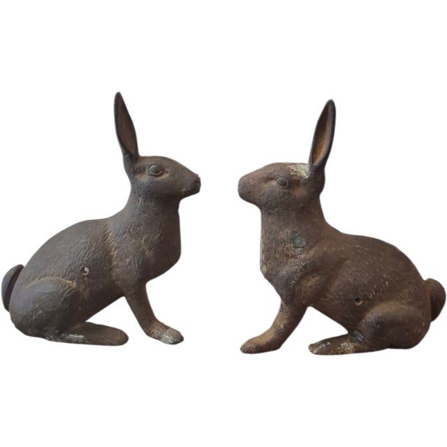 A large Bunny now in its two parts. She makes great doorstops, mantel decor and decoration as well as garden...