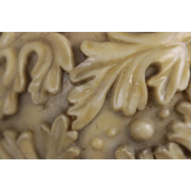 Pair Uttermost Acanthus Leaf Carved Urn Lamps For Sale In Philadelphia - Image 6 of 16