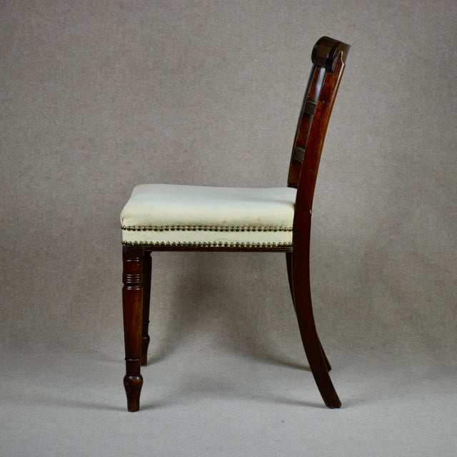 Antique Regency Chairs in Cuban Mahogny, 1820, Set of 8 For Sale - Image 4 of 11
