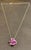 Designer Effy's Natural Pink Sapphire & Diamond Pendant /Necklace 14Kt Rose Gold For Sale - Image 18 of 18