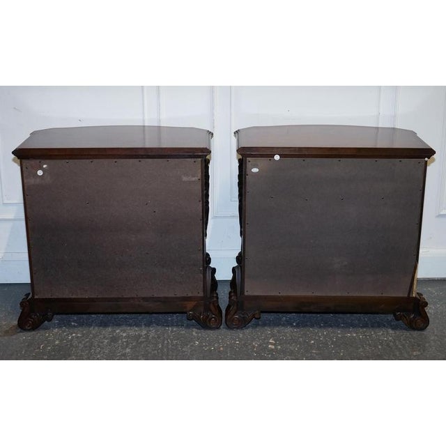 Large American Chippendale Style Nightstands, Set of 2 For Sale - Image 17 of 18