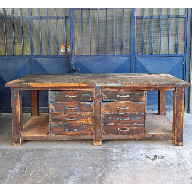 1950s Vintage Industrial Counter, 1950 For Sale - Image 5 of 5