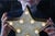 Contemporary The Star in my hands by Marianna Foster | Oil on Board Portrait of a person holding a star-shaped light. For Sale - Image 3 of 5