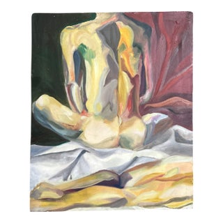 1970’s Abstract Impressionist Nude Figure Painting For Sale
