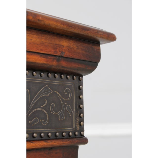 Theodore Alexander Metal Clad Display Pedestal Stand For Sale - Image 13 of 15