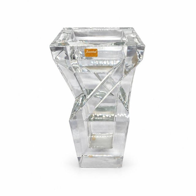 Architecture Vase in Crystal by Nicolas Triboulot for Baccarat For Sale - Image 3 of 9