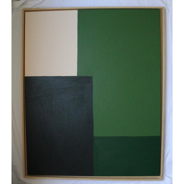 Bodasca, Green Composition, 2025, Acrylic on Canvas For Sale - Image 4 of 10